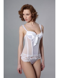 Bridal white corset